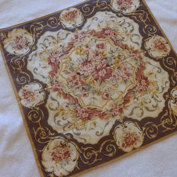 Vintage Japanese Rose Handkerchief Fine Cotton - Picture 6 of 6